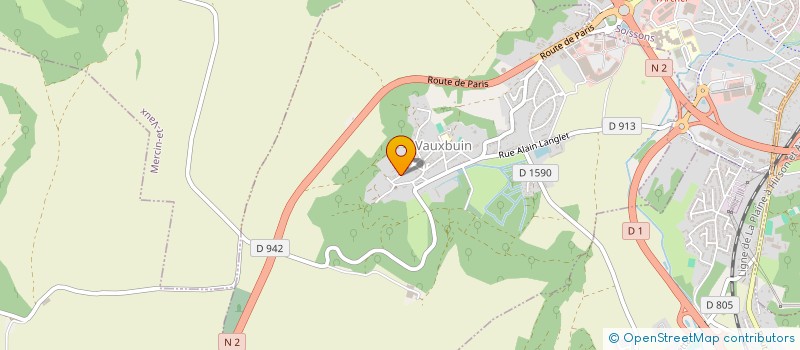 localisation de l'entreprise SCI DUFOUR BERTIN  VAUXBUIN