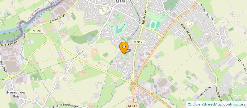 localisation de l'entreprise SCI DUFOUR ET MERCIER  HALLUIN