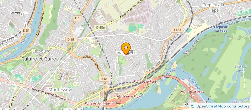 localisation de l'entreprise SCI DUFRENE 68  CALUIRE-ET-CUIRE