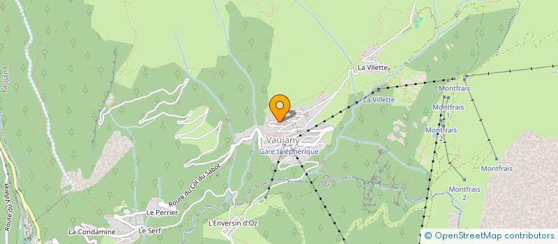 localisation de l'entreprise SCI DUGAUX  VAUJANY