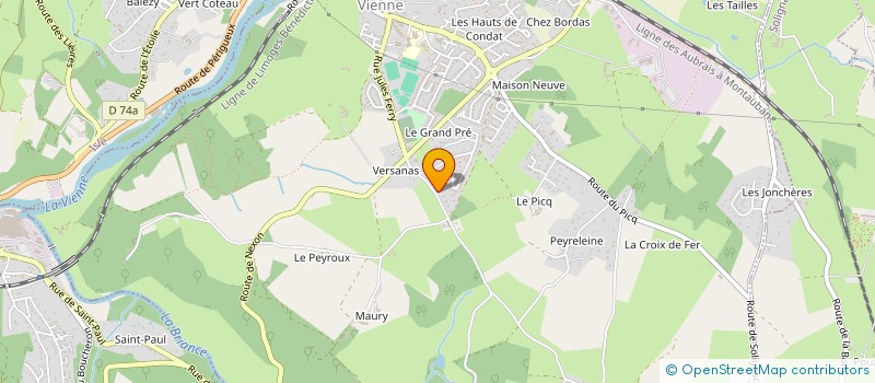 localisation de l'entreprise SCI DUGENY-CHAMBON  CONDAT-SUR-VIENNE