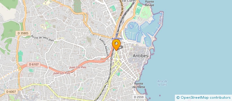 localisation de l'entreprise SCI DUGOMMIER 23 à ANTIBES