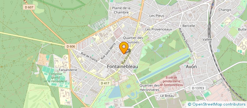 localisation de l'entreprise SCI DUGRENIER-BERGIN  FONTAINEBLEAU