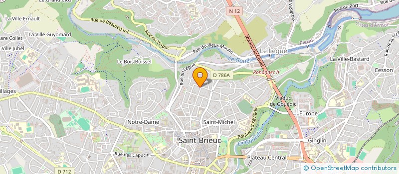 localisation de l'entreprise SCI DUGUAY TROUIN à SAINT-BRIEUC