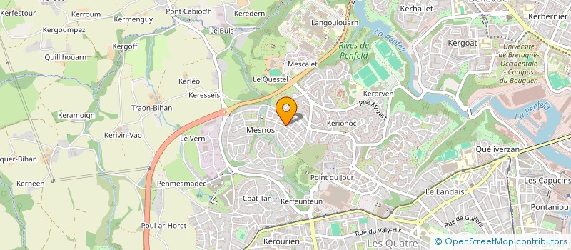 localisation de l'entreprise SCI DUGUAY TROUIN  BREST