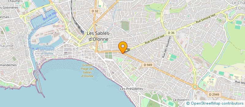 localisation de l'entreprise SCI DUGUE à LES SABLES D'OLONNE