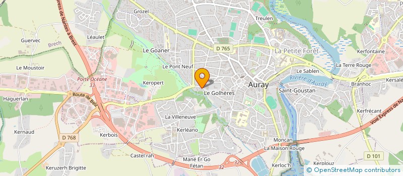 localisation de l'entreprise SCI DUGUESCLIN à AURAY