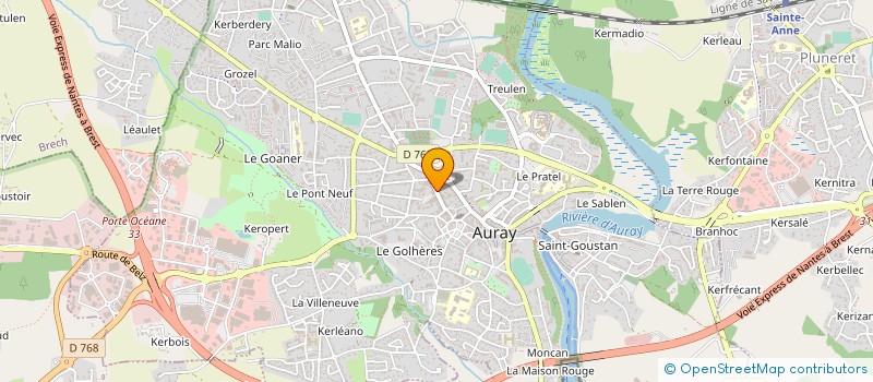 localisation de l'entreprise SCI DUGUESCLIN à AURAY