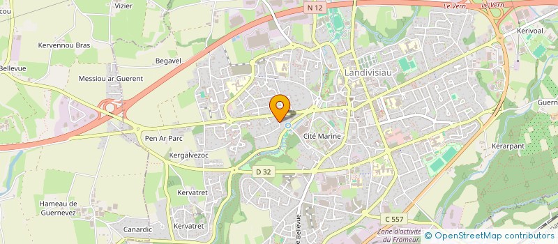 localisation de l'entreprise SCI DUGUESCLIN  LANDIVISIAU