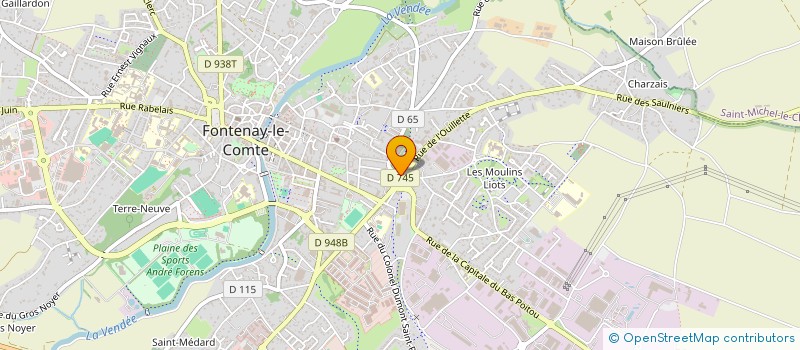 localisation de l'entreprise SCI DUGUESCLIN  FONTENAY-LE-COMTE