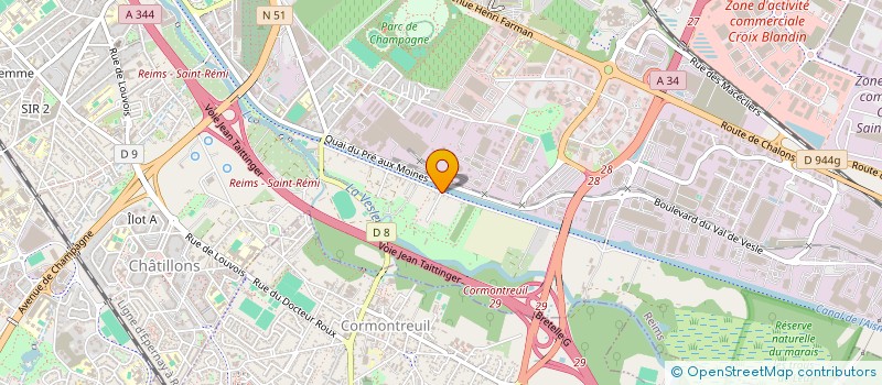 localisation de l'entreprise SCI DUGUIT YEU  REIMS