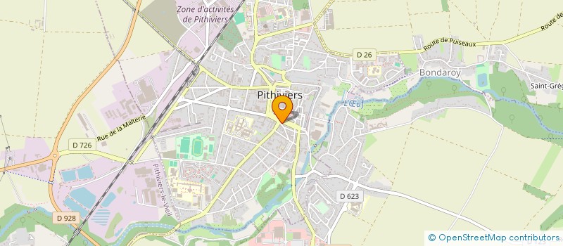 localisation de l'entreprise SCI DUHAMEL  PITHIVIERS