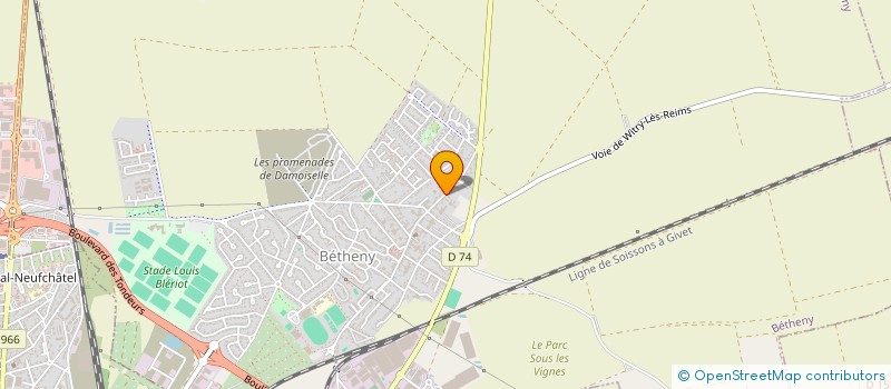 localisation de l'entreprise SCI DUHO  BETHENY