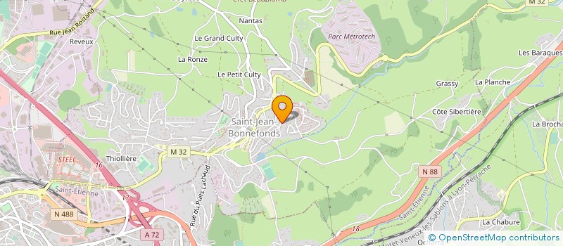 localisation de l'entreprise SCI DUJARDIN  SAINT-JEAN-BONNEFONDS