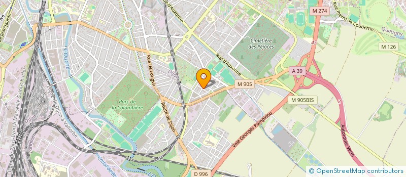 localisation de l'entreprise SCI DUJARDIN à DIJON