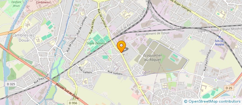 localisation de l'entreprise SCI DUJARDIN CARLIER à DOUAI