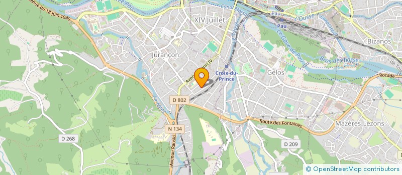 localisation de l'entreprise SCI DUJOLS FRANJEP à JURANCON