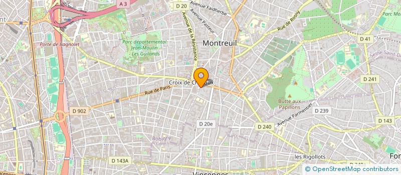 localisation de l'entreprise SCI DUKE à MONTREUIL