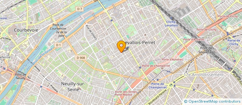 localisation de l'entreprise SCI DULAC à LEVALLOIS-PERRET
