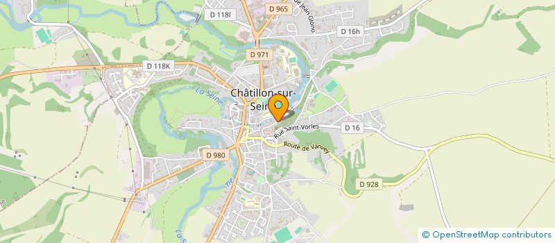localisation de l'entreprise SCI DULAC  CHATILLON-SUR-SEINE