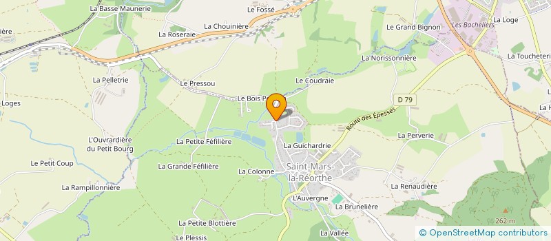 localisation de l'entreprise SCI DULAGAT  SAINT-MARS-LA-REORTHE