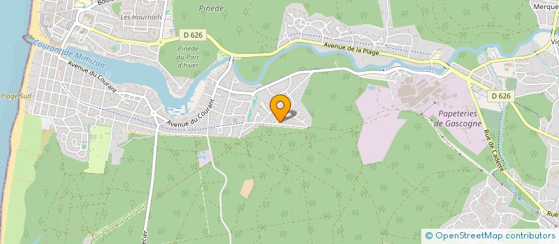 localisation de l'entreprise SCI DULAURANS  MIMIZAN