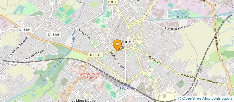 localisation de l'entreprise SCI  DULEC  BETHUNE