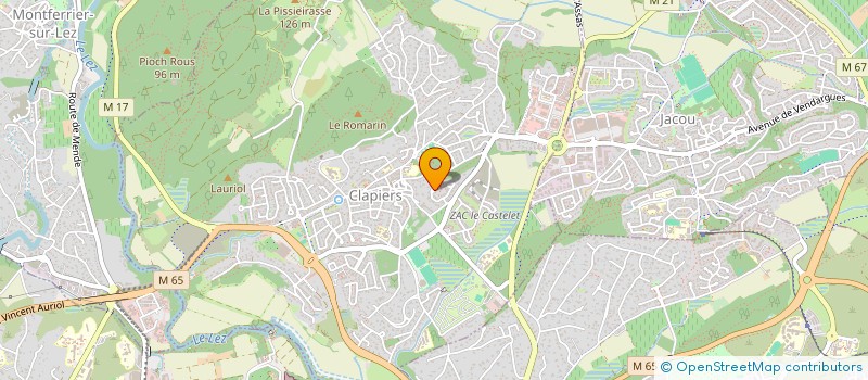 localisation de l'entreprise SCI DULEZ  CLAPIERS