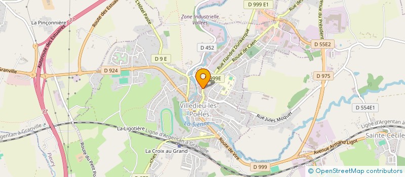 localisation de l'entreprise SCI DULIN  VILLEDIEU-LES-POELES-ROUFFIGNY