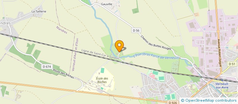 localisation de l'entreprise SCI DULONDEL  VERNEUIL D'AVRE ET D'ITON