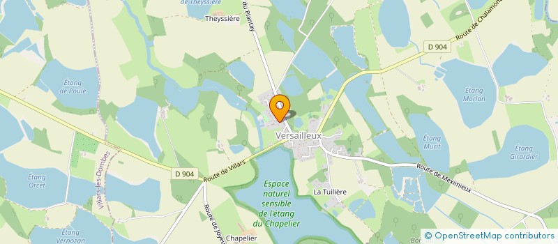 localisation de l'entreprise SCI DULONG-THEYSSIERE  VERSAILLEUX