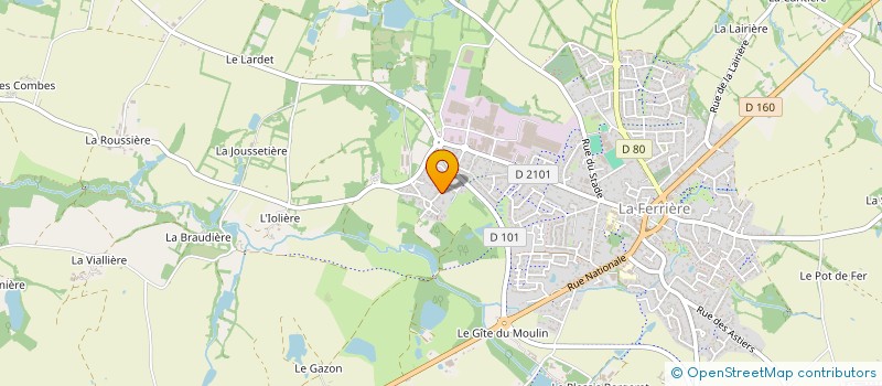 localisation de l'entreprise SCI DULYS à LA FERRIERE