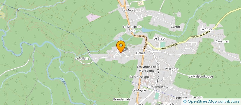 localisation de l'entreprise SCI DUMA  BELIN-BELIET