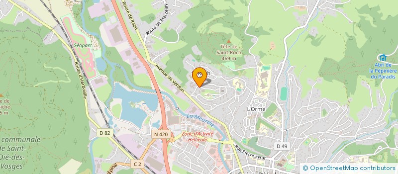 localisation de l'entreprise SCI DUMAN à SAINT-DIE-DES-VOSGES