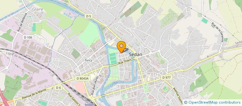 localisation de l'entreprise SCI DUMANCLAR  SEDAN