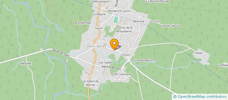 localisation de l'entreprise SCI DUMARVI  BELIN-BELIET