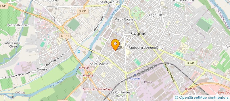 localisation de l'entreprise SCI DUMAS à COGNAC