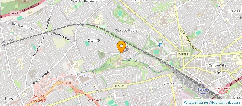 localisation de l'entreprise SCI DUMAS  LENS