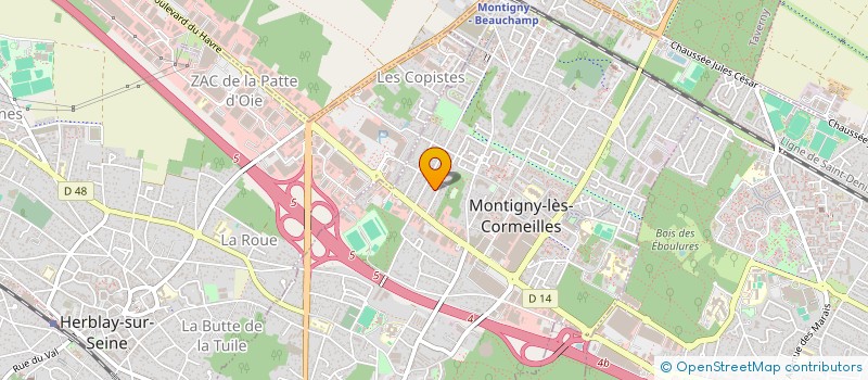 localisation de l'entreprise SCI DUMAS 95  MONTIGNY-LES-CORMEILLES