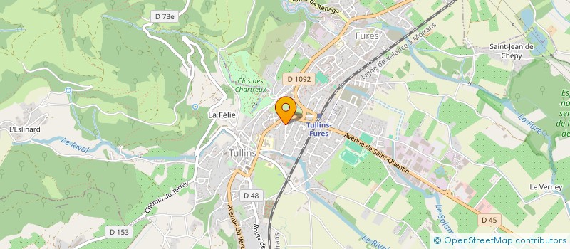 localisation de l'entreprise SCI DUMAS-COINDET  TULLINS