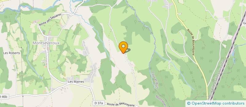 localisation de l'entreprise SCI DUMAS DE BARBARIN  MONTSEVEROUX