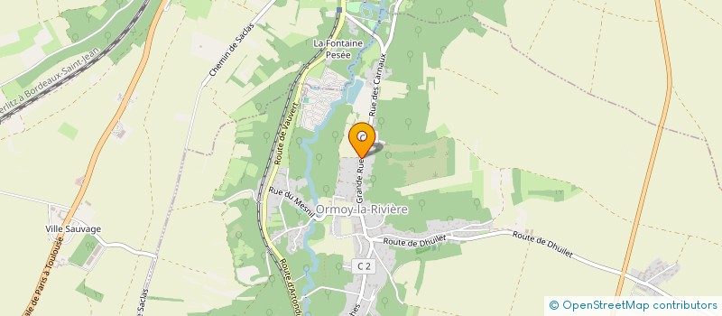 localisation de l'entreprise SCI DUMAS-DINTILHAC  ORMOY-LA-RIVIERE