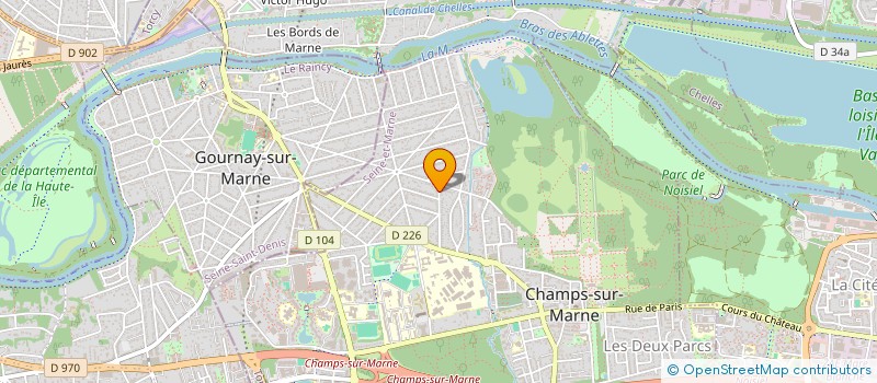 localisation de l'entreprise SCI DUMAS ET DELEPINE  CHAMPS-SUR-MARNE