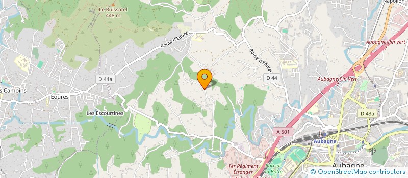 localisation de l'entreprise SCI DUMAS ET TOURVILLE  AUBAGNE