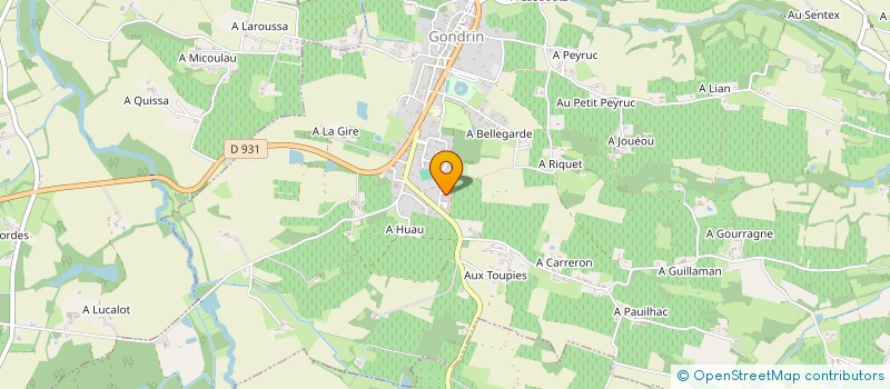 localisation de l'entreprise SCI DUMAY à GONDRIN