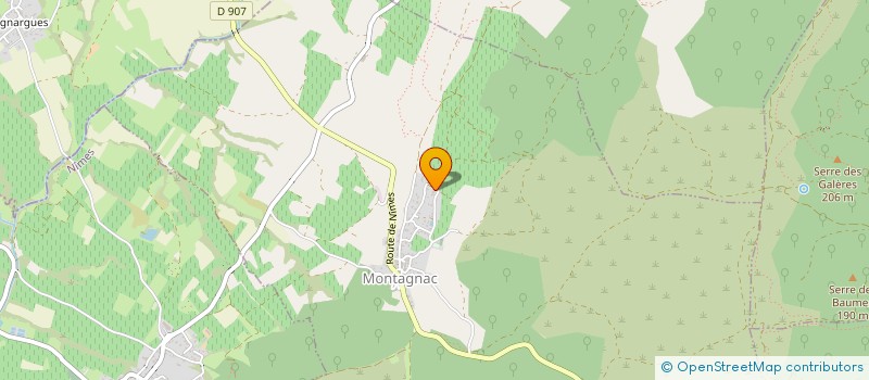 localisation de l'entreprise SCI DUMAZERT  MONTAGNAC