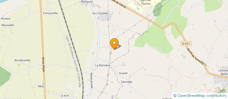 localisation de l'entreprise SCI DUMES 26-28 ROUTE DE BAZAS  TONNEINS