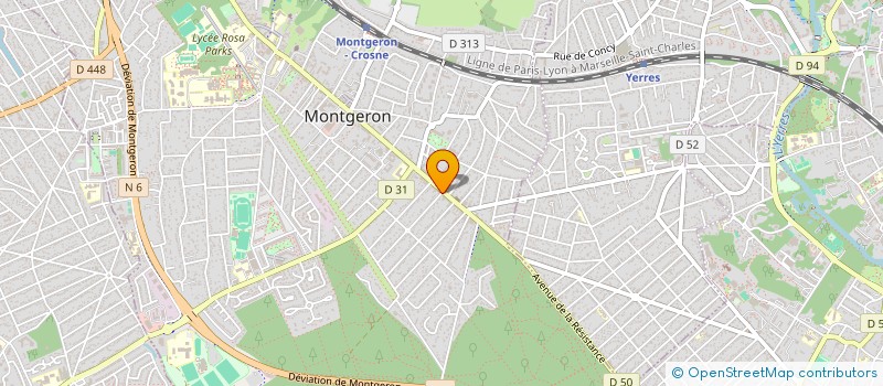 localisation de l'entreprise SCI DUMEY à MONTGERON