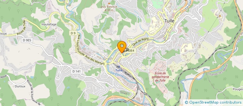 localisation de l'entreprise SCI DUMIRAT  TULLE