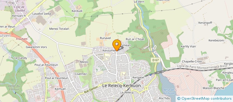 localisation de l'entreprise SCI DUMOINEAU  LE RELECQ-KERHUON